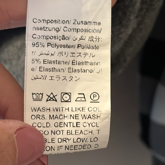 Shein curve plaid sleeve hoodie size 1XL - Picture 5 of 6